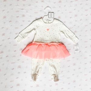 NWT Carter’s Baby Girl Tutu Sleeper - 3 mo.